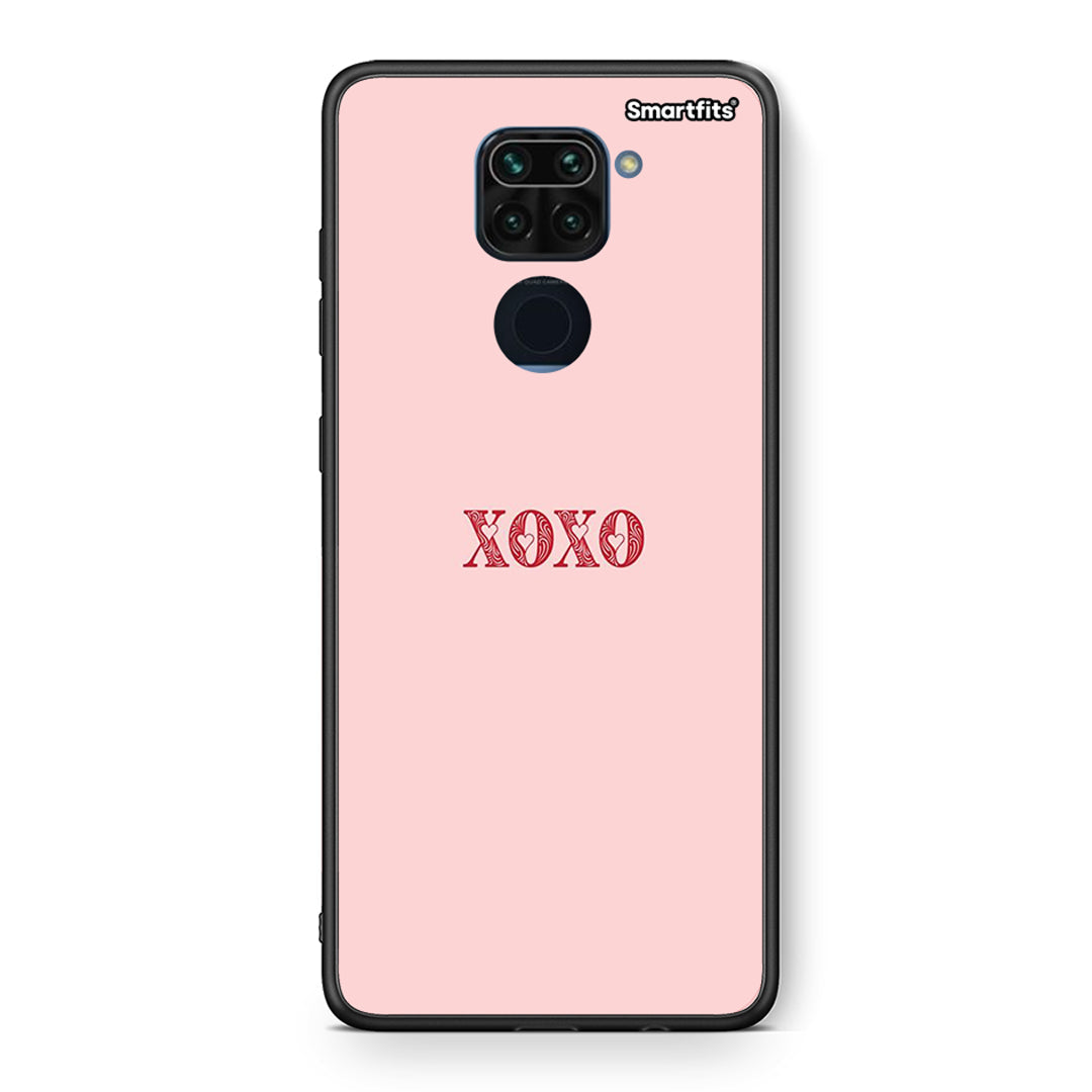Θήκη Xiaomi Redmi Note 9 XOXO Love από τη Smartfits με σχέδιο στο πίσω μέρος και μαύρο περίβλημα | Xiaomi Redmi Note 9 XOXO Love case with colorful back and black bezels
