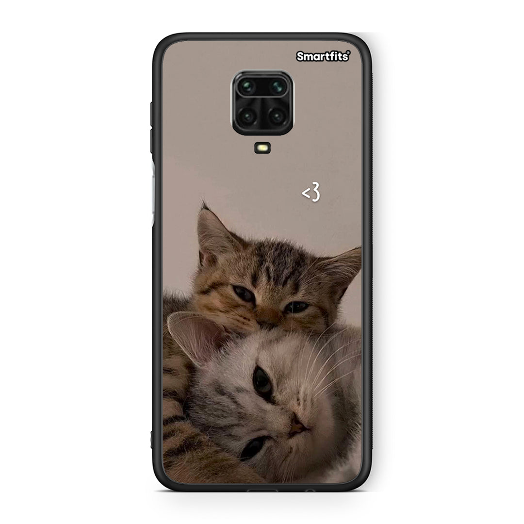 Xiaomi Redmi Note 9S / 9 Pro Cats In Love Θήκη από τη Smartfits με σχέδιο στο πίσω μέρος και μαύρο περίβλημα | Smartphone case with colorful back and black bezels by Smartfits