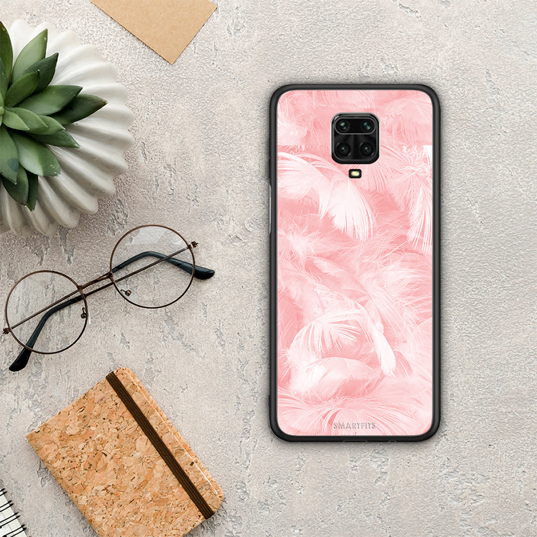 Boho Pink Feather - Xiaomi Redmi Note 9S / 9 Pro / 9 Pro Max θήκη