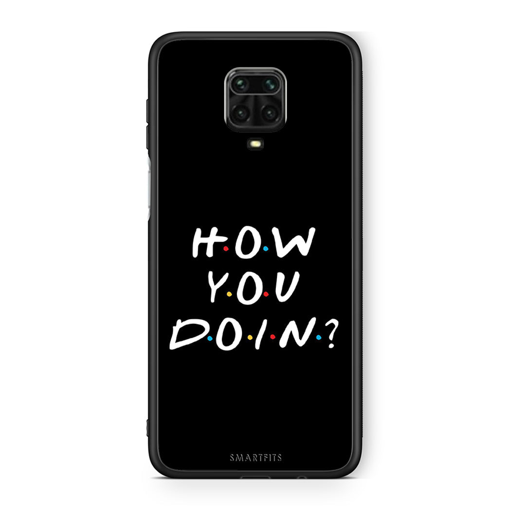 Xiaomi Redmi Note 9S / 9 Pro How You Doin θήκη από τη Smartfits με σχέδιο στο πίσω μέρος και μαύρο περίβλημα | Smartphone case with colorful back and black bezels by Smartfits