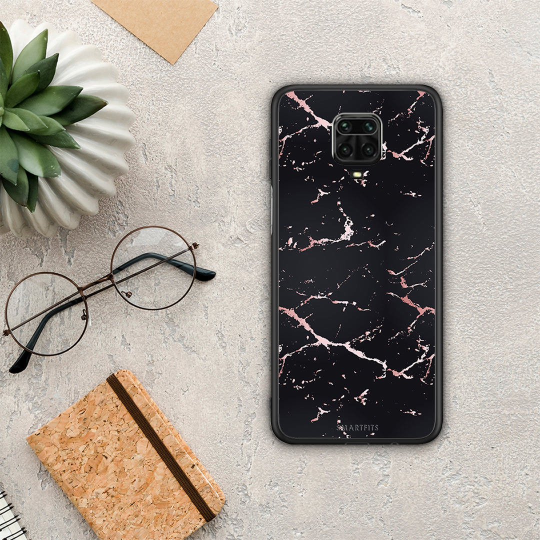 Marble Black Rosegold - Xiaomi Redmi Note 9S / 9 Pro / 9 Pro Max θήκη