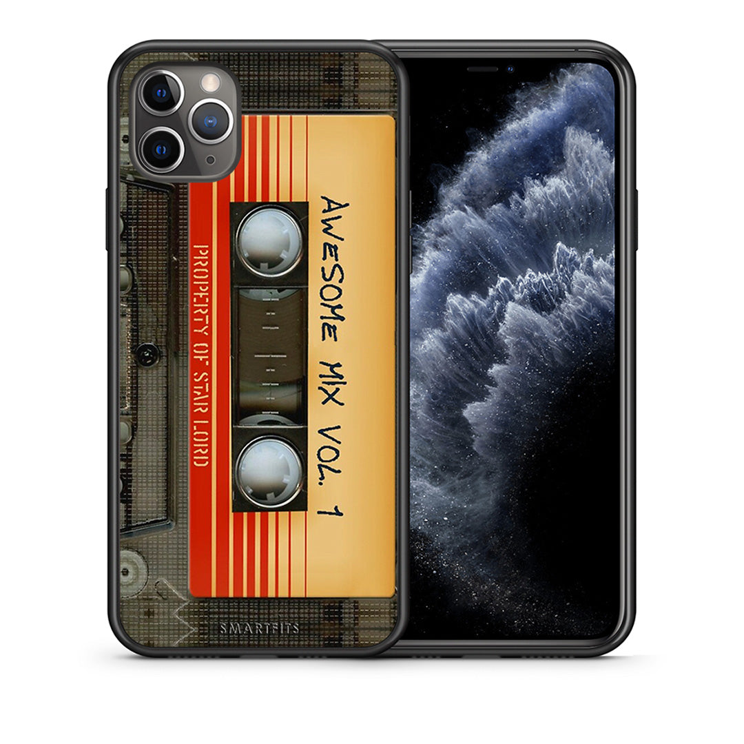 Θήκη iPhone 11 Pro Awesome Mix από τη Smartfits με σχέδιο στο πίσω μέρος και μαύρο περίβλημα | iPhone 11 Pro Awesome Mix case with colorful back and black bezels