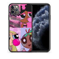 Thumbnail for Θήκη Αγίου Βαλεντίνου iPhone 11 Pro Bubble Girls από τη Smartfits με σχέδιο στο πίσω μέρος και μαύρο περίβλημα | iPhone 11 Pro Bubble Girls case with colorful back and black bezels