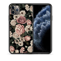 Thumbnail for Θήκη iPhone 11 Pro Wild Roses Flower από τη Smartfits με σχέδιο στο πίσω μέρος και μαύρο περίβλημα | iPhone 11 Pro Wild Roses Flower case with colorful back and black bezels