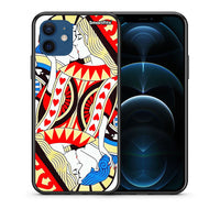 Thumbnail for Θήκη iPhone 12 Pro Card Love από τη Smartfits με σχέδιο στο πίσω μέρος και μαύρο περίβλημα | iPhone 12 Pro Card Love case with colorful back and black bezels