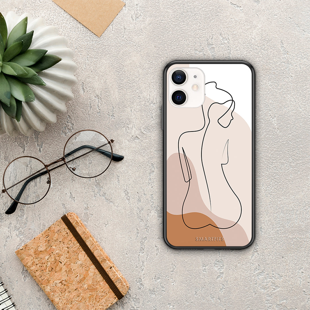 LineArt Woman - iPhone 12 Mini θήκη