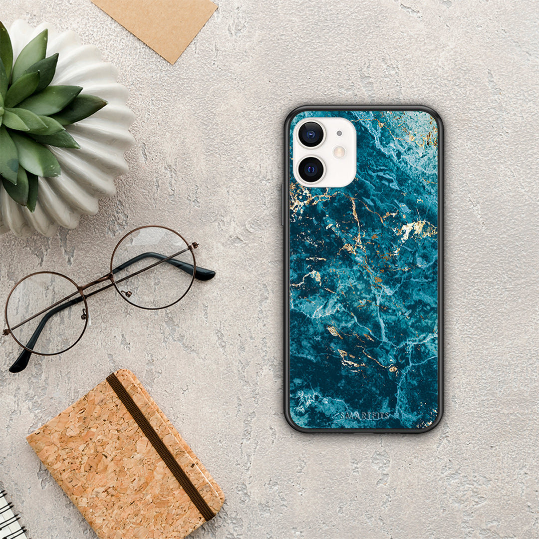 Marble Blue - iPhone 12 Mini θήκη