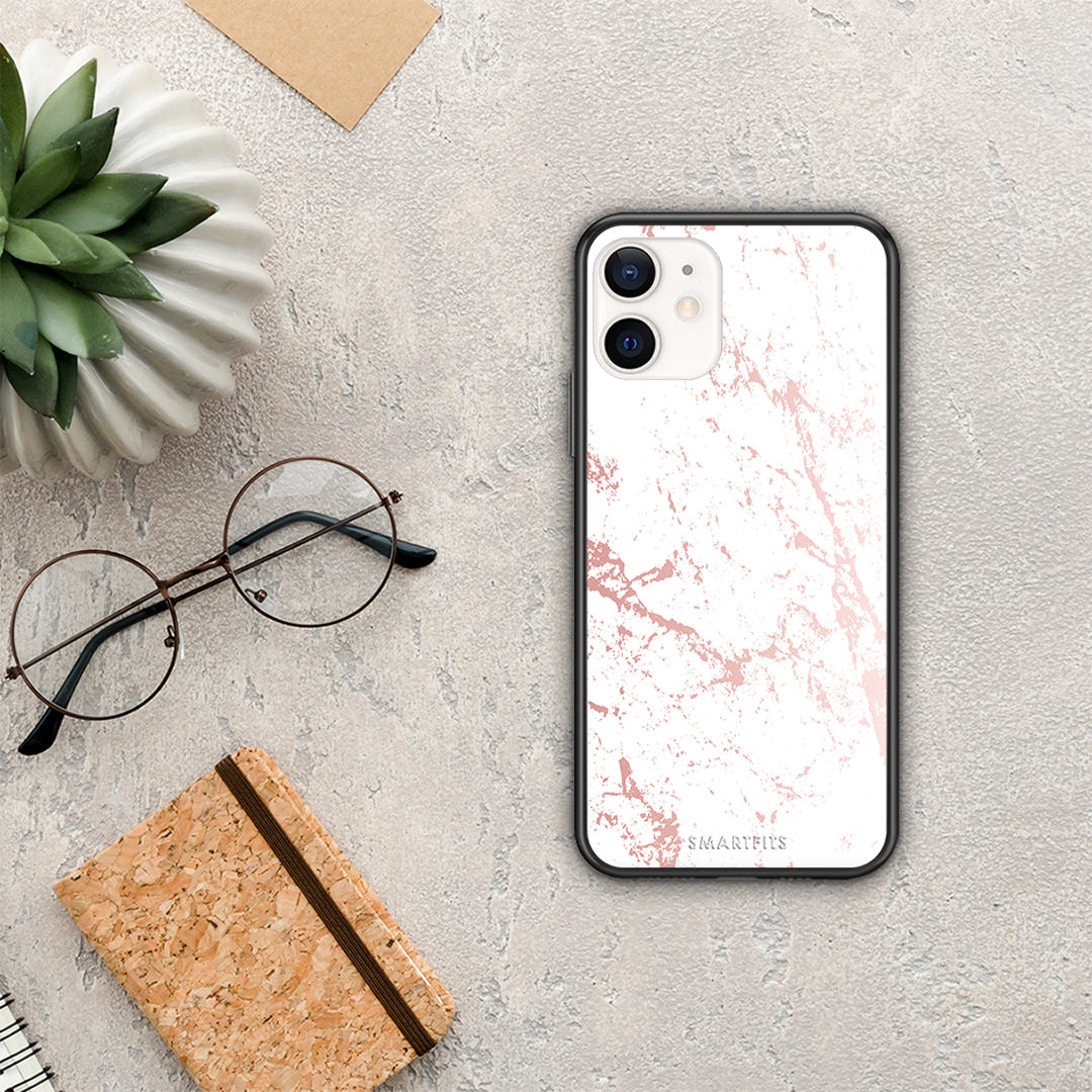 Marble Pink Splash - iPhone 12 Mini θήκη
