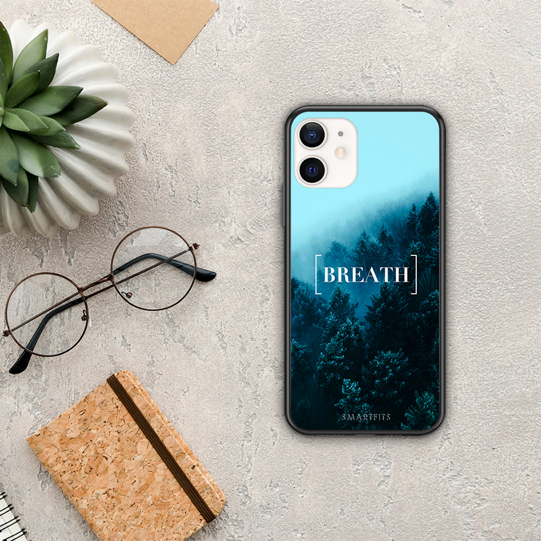 Quote Breath - iPhone 12 Mini θήκη