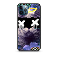 Thumbnail for iPhone 12 Pro Max Cat Collage Θήκη από τη Smartfits με σχέδιο στο πίσω μέρος και μαύρο περίβλημα | Smartphone case with colorful back and black bezels by Smartfits