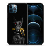Thumbnail for Θήκη Αγίου Βαλεντίνου iPhone 12 Pro Max Golden Gun από τη Smartfits με σχέδιο στο πίσω μέρος και μαύρο περίβλημα | iPhone 12 Pro Max Golden Gun case with colorful back and black bezels