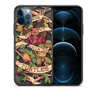 Thumbnail for Θήκη iPhone 12 Pro Max Ninja Turtles από τη Smartfits με σχέδιο στο πίσω μέρος και μαύρο περίβλημα | iPhone 12 Pro Max Ninja Turtles case with colorful back and black bezels