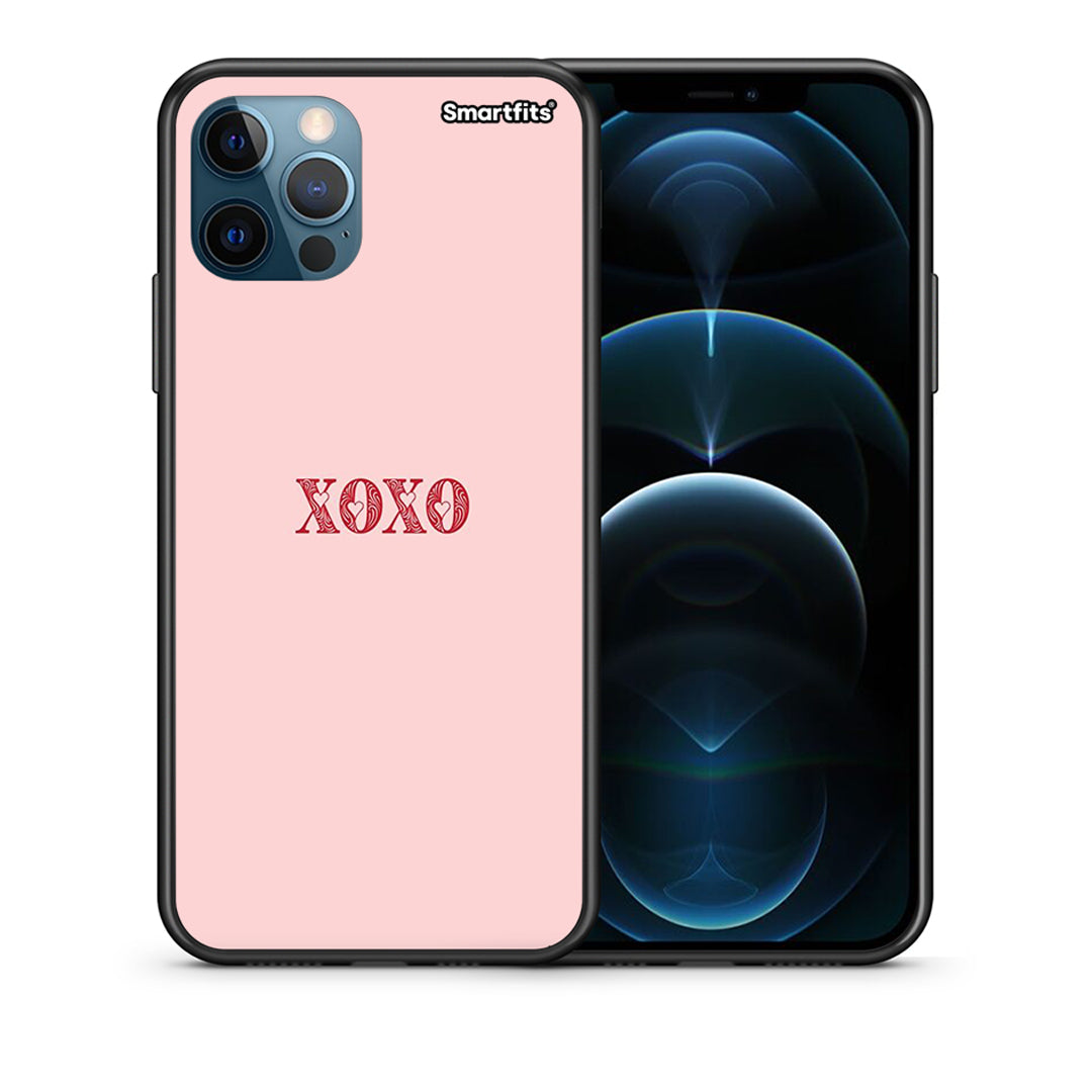 Θήκη iPhone 12 Pro Max XOXO Love από τη Smartfits με σχέδιο στο πίσω μέρος και μαύρο περίβλημα | iPhone 12 Pro Max XOXO Love case with colorful back and black bezels