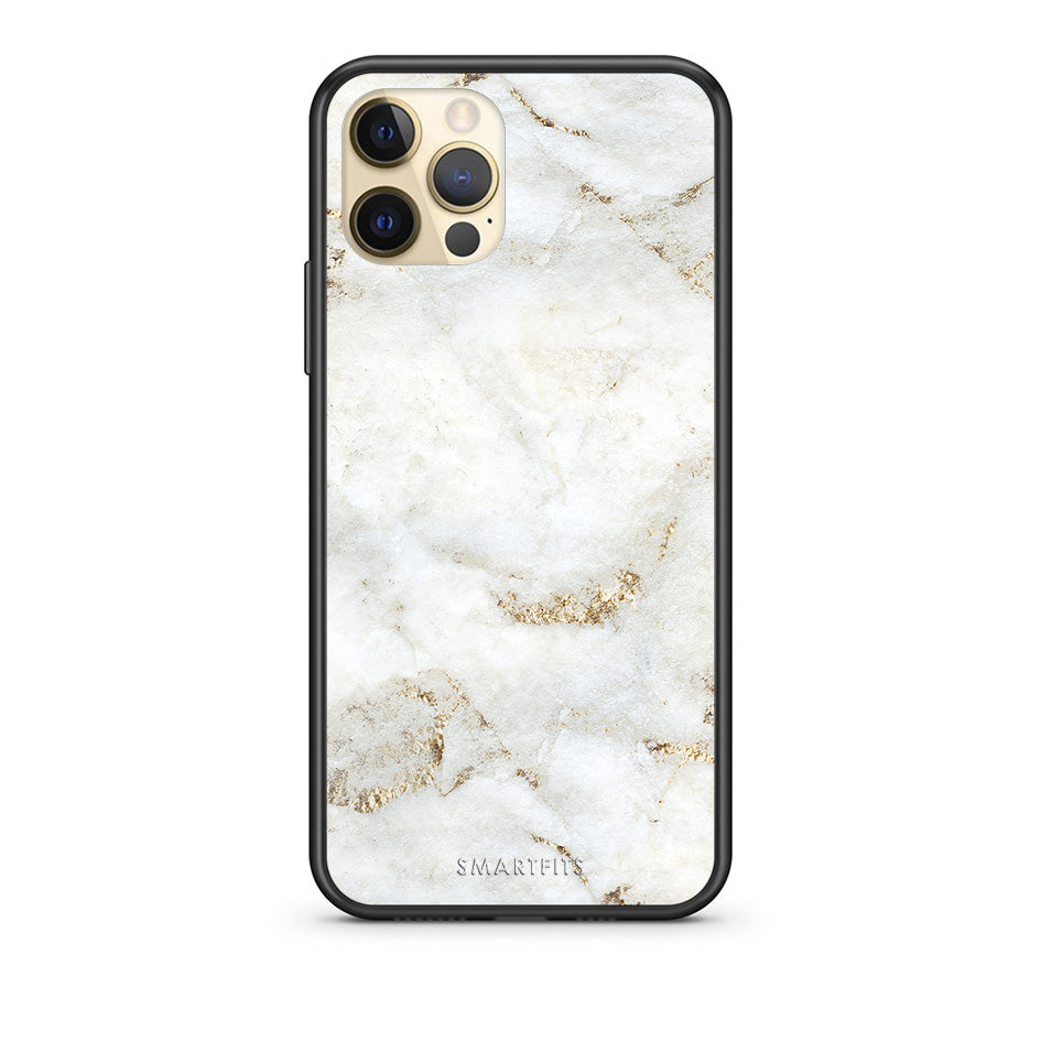 White Gold Marble - iPhone 12 Pro θήκη