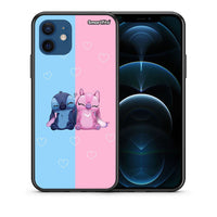 Thumbnail for Θήκη iPhone 12 Pro Stitch And Angel από τη Smartfits με σχέδιο στο πίσω μέρος και μαύρο περίβλημα | iPhone 12 Pro Stitch And Angel case with colorful back and black bezels