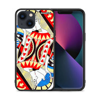 Thumbnail for Θήκη iPhone 13 Card Love από τη Smartfits με σχέδιο στο πίσω μέρος και μαύρο περίβλημα | iPhone 13 Card Love case with colorful back and black bezels