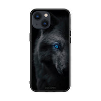 Thumbnail for iPhone 13 Dark Wolf θήκη από τη Smartfits με σχέδιο στο πίσω μέρος και μαύρο περίβλημα | Smartphone case with colorful back and black bezels by Smartfits