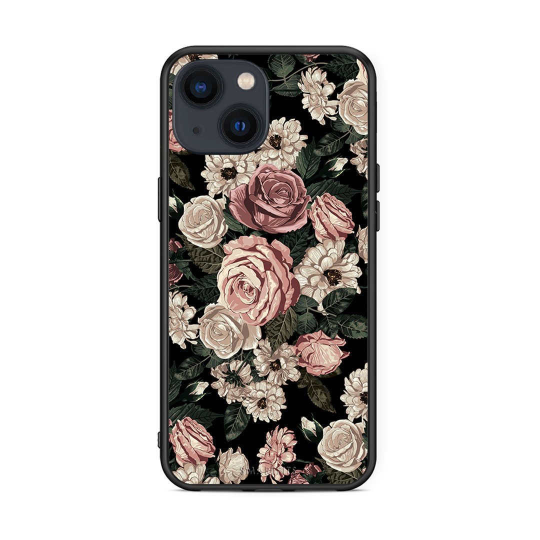 4 - iPhone 13 Wild Roses Flower case, cover, bumper