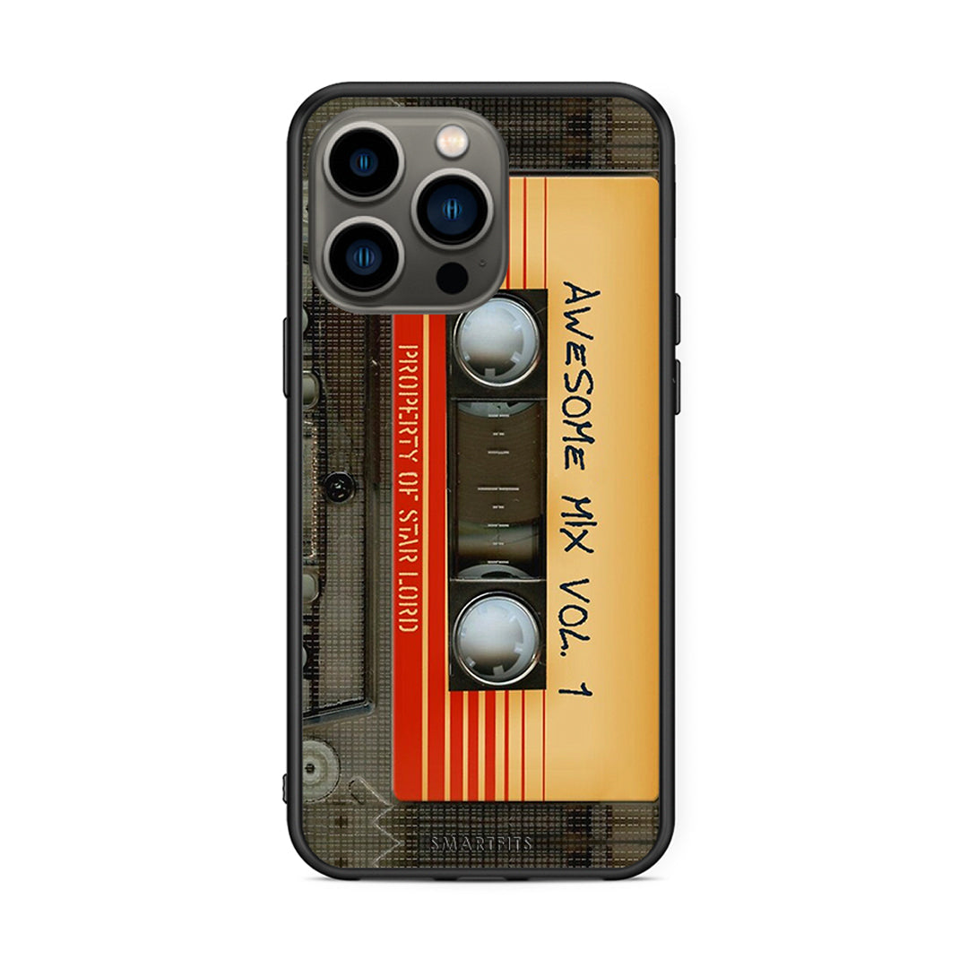 iPhone 13 Pro Awesome Mix θήκη από τη Smartfits με σχέδιο στο πίσω μέρος και μαύρο περίβλημα | Smartphone case with colorful back and black bezels by Smartfits