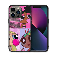 Thumbnail for Θήκη Αγίου Βαλεντίνου iPhone 13 Pro Bubble Girls από τη Smartfits με σχέδιο στο πίσω μέρος και μαύρο περίβλημα | iPhone 13 Pro Bubble Girls case with colorful back and black bezels