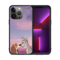 Thumbnail for Θήκη iPhone 13 Pro Max Lady And Tramp από τη Smartfits με σχέδιο στο πίσω μέρος και μαύρο περίβλημα | iPhone 13 Pro Max Lady And Tramp case with colorful back and black bezels