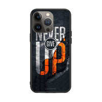 Thumbnail for iPhone 13 Pro Max Never Give Up Θήκη Αγίου Βαλεντίνου από τη Smartfits με σχέδιο στο πίσω μέρος και μαύρο περίβλημα | Smartphone case with colorful back and black bezels by Smartfits