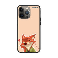 Thumbnail for iPhone 13 Pro Max Nick Wilde And Judy Hopps Love 1 θήκη από τη Smartfits με σχέδιο στο πίσω μέρος και μαύρο περίβλημα | Smartphone case with colorful back and black bezels by Smartfits