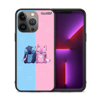 Thumbnail for Θήκη iPhone 13 Pro Max Stitch And Angel από τη Smartfits με σχέδιο στο πίσω μέρος και μαύρο περίβλημα | iPhone 13 Pro Max Stitch And Angel case with colorful back and black bezels