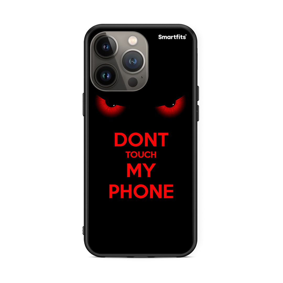 iPhone 13 Pro Max Touch My Phone Θήκη από τη Smartfits με σχέδιο στο πίσω μέρος και μαύρο περίβλημα | Smartphone case with colorful back and black bezels by Smartfits