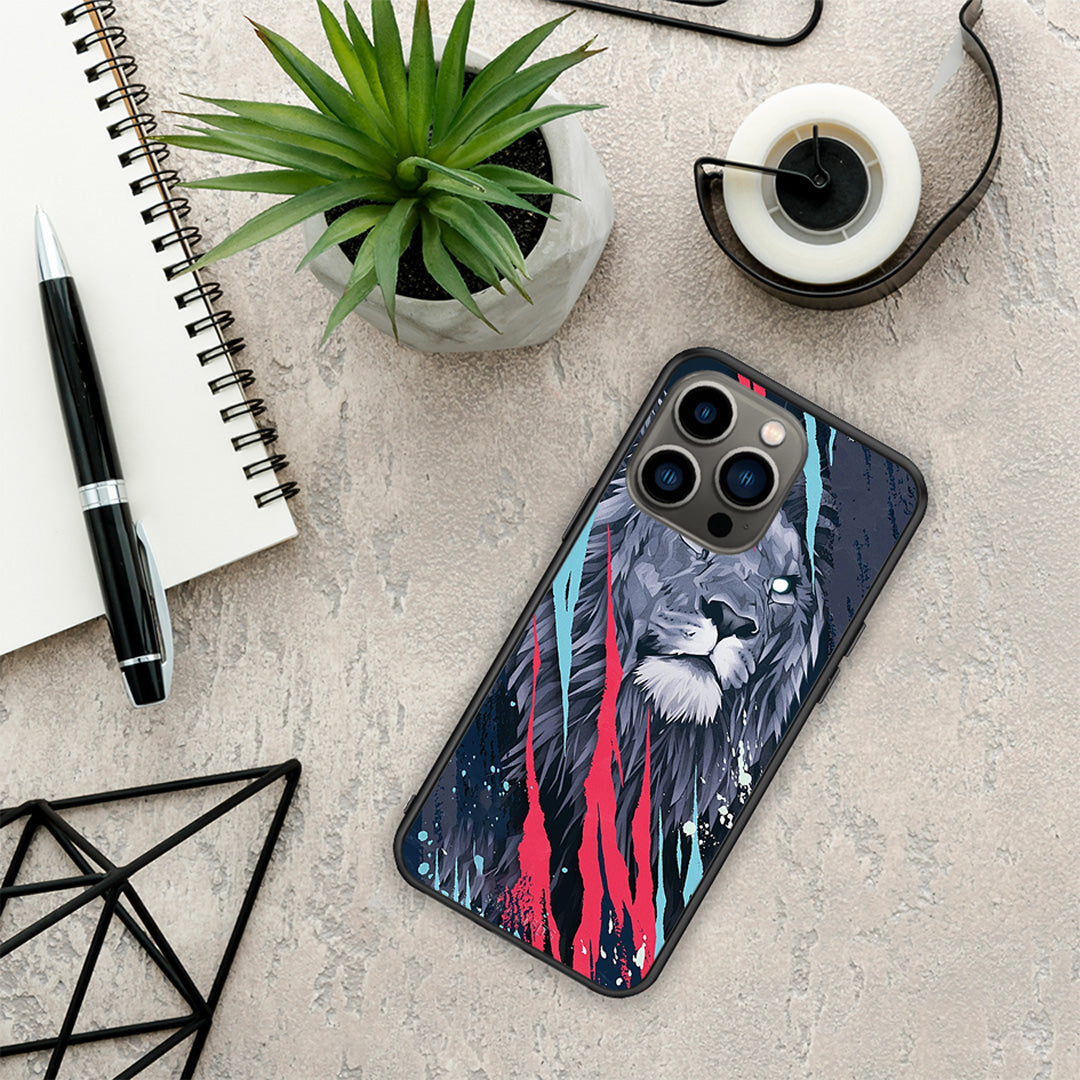 PopArt Lion Designer - iPhone 13 Pro θήκη