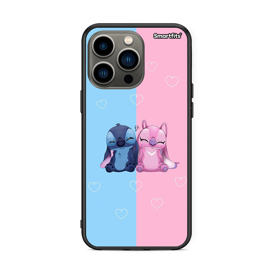 iPhone 13 Pro Stitch And Angel θήκη από τη Smartfits με σχέδιο στο πίσω μέρος και μαύρο περίβλημα | Smartphone case with colorful back and black bezels by Smartfits