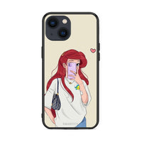 Thumbnail for iPhone 13 Walking Mermaid Θήκη από τη Smartfits με σχέδιο στο πίσω μέρος και μαύρο περίβλημα | Smartphone case with colorful back and black bezels by Smartfits
