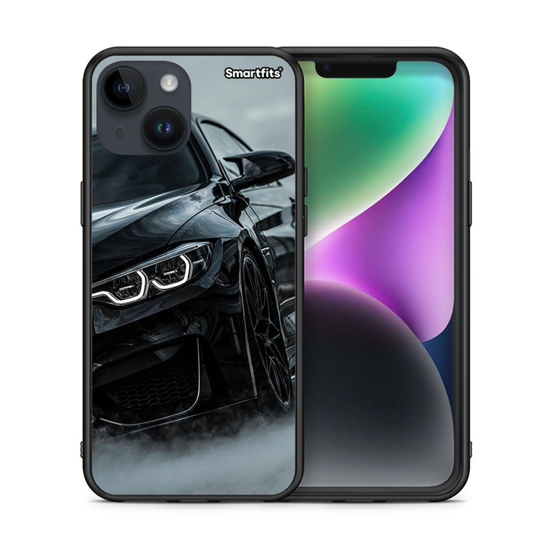 Θήκη iPhone 15 Black BMW από τη Smartfits με σχέδιο στο πίσω μέρος και μαύρο περίβλημα | iPhone 15 Black BMW case with colorful back and black bezels