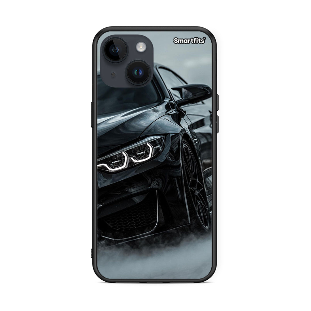 iPhone 15 Black BMW θήκη από τη Smartfits με σχέδιο στο πίσω μέρος και μαύρο περίβλημα | Smartphone case with colorful back and black bezels by Smartfits