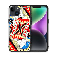 Thumbnail for Θήκη iPhone 15 Card Love από τη Smartfits με σχέδιο στο πίσω μέρος και μαύρο περίβλημα | iPhone 15 Card Love case with colorful back and black bezels