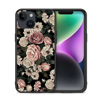 Thumbnail for Θήκη iPhone 15 Wild Roses Flower από τη Smartfits με σχέδιο στο πίσω μέρος και μαύρο περίβλημα | iPhone 15 Wild Roses Flower case with colorful back and black bezels