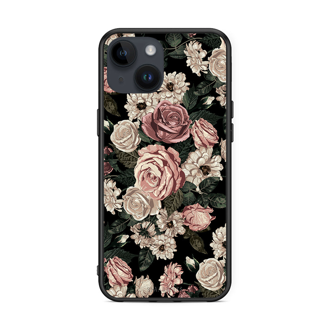 4 - iPhone 15 Wild Roses Flower case, cover, bumper