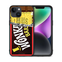 Thumbnail for Θήκη iPhone 15 Golden Ticket από τη Smartfits με σχέδιο στο πίσω μέρος και μαύρο περίβλημα | iPhone 15 Golden Ticket case with colorful back and black bezels