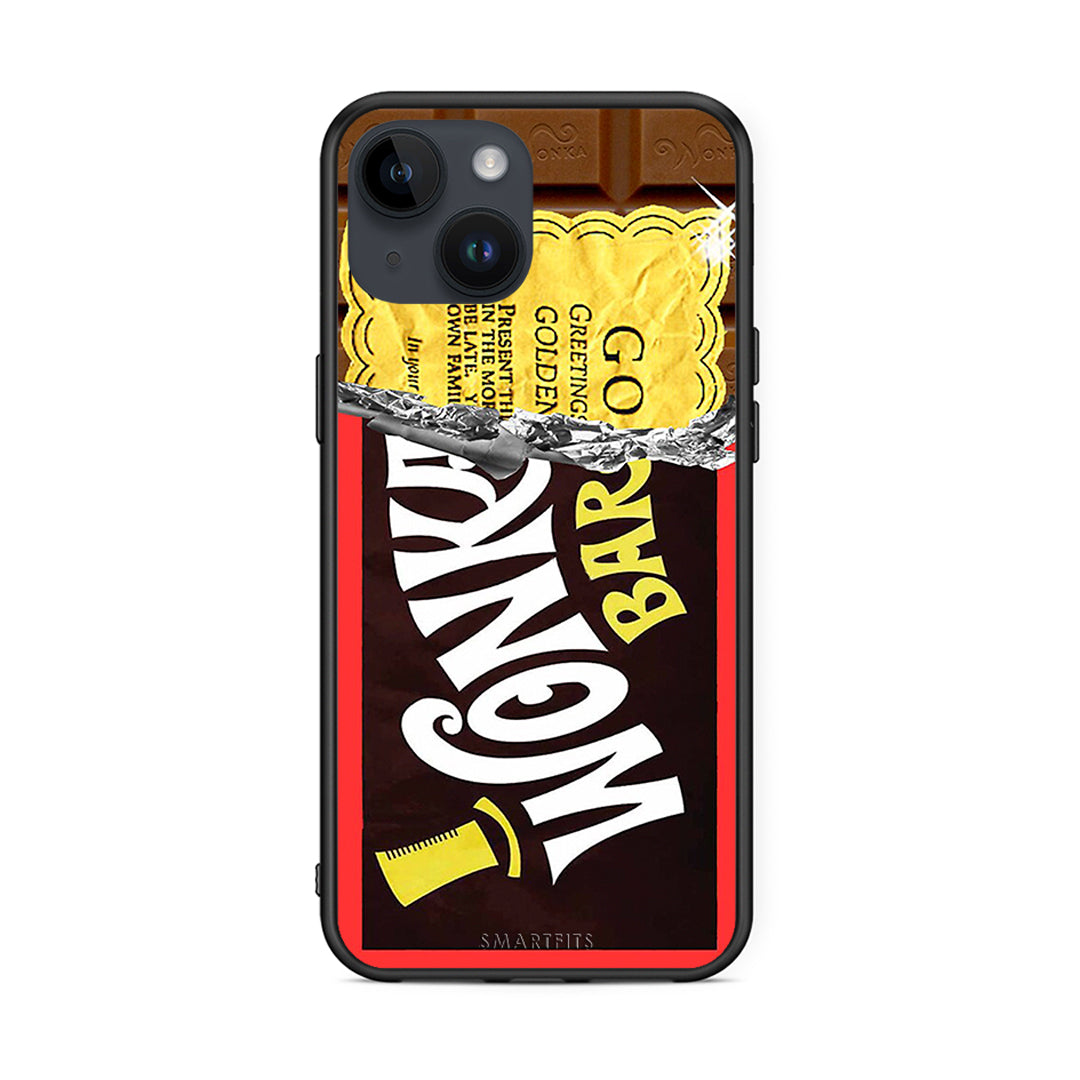 iPhone 14 Golden Ticket θήκη από τη Smartfits με σχέδιο στο πίσω μέρος και μαύρο περίβλημα | Smartphone case with colorful back and black bezels by Smartfits