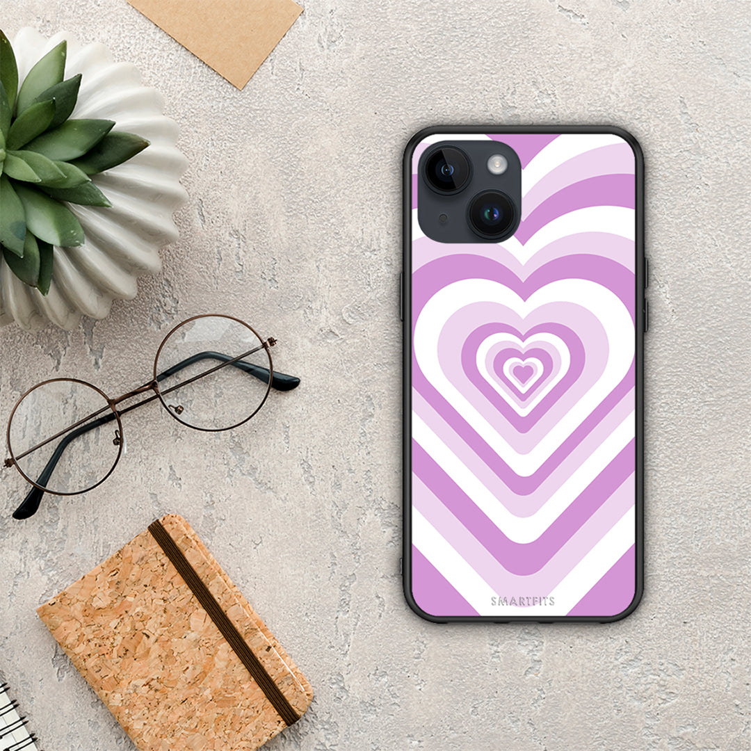 Lilac Hearts - iPhone 15 θήκη