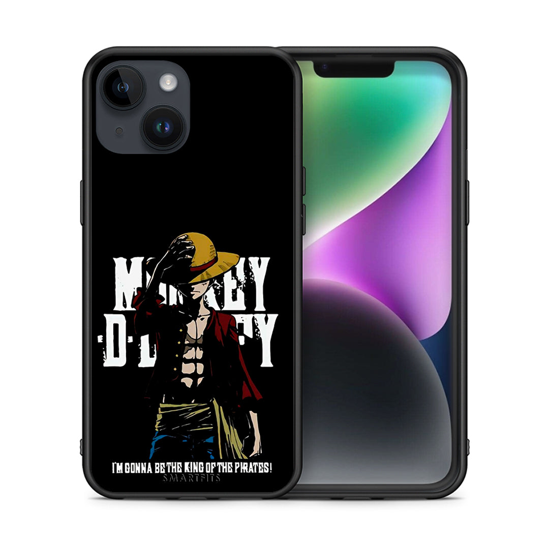 Θήκη iPhone 15 Pirate King από τη Smartfits με σχέδιο στο πίσω μέρος και μαύρο περίβλημα | iPhone 15 Pirate King case with colorful back and black bezels