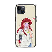 Thumbnail for iPhone 14 Plus Walking Mermaid Θήκη από τη Smartfits με σχέδιο στο πίσω μέρος και μαύρο περίβλημα | Smartphone case with colorful back and black bezels by Smartfits
