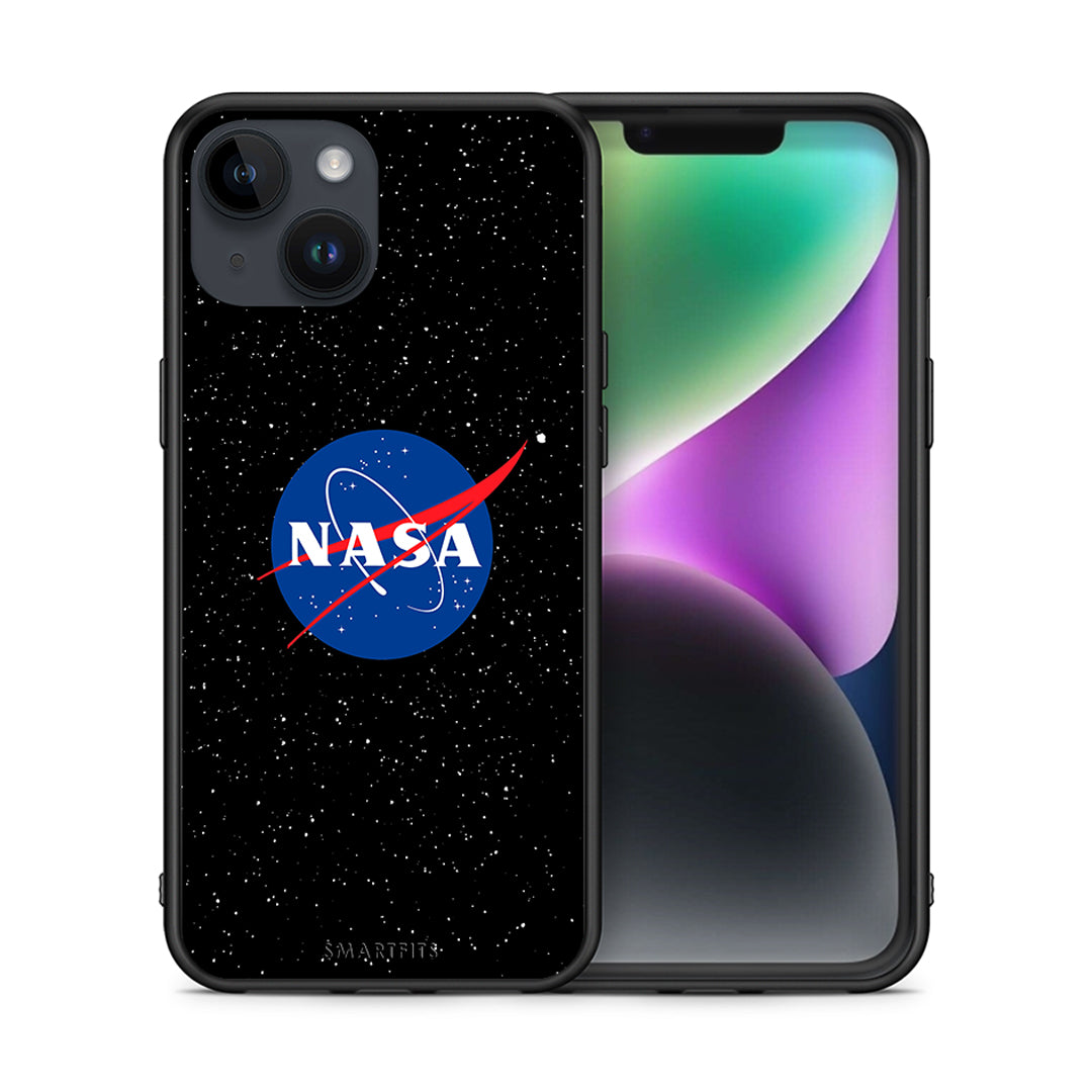 Θήκη iPhone 15 NASA PopArt από τη Smartfits με σχέδιο στο πίσω μέρος και μαύρο περίβλημα | iPhone 15 NASA PopArt case with colorful back and black bezels