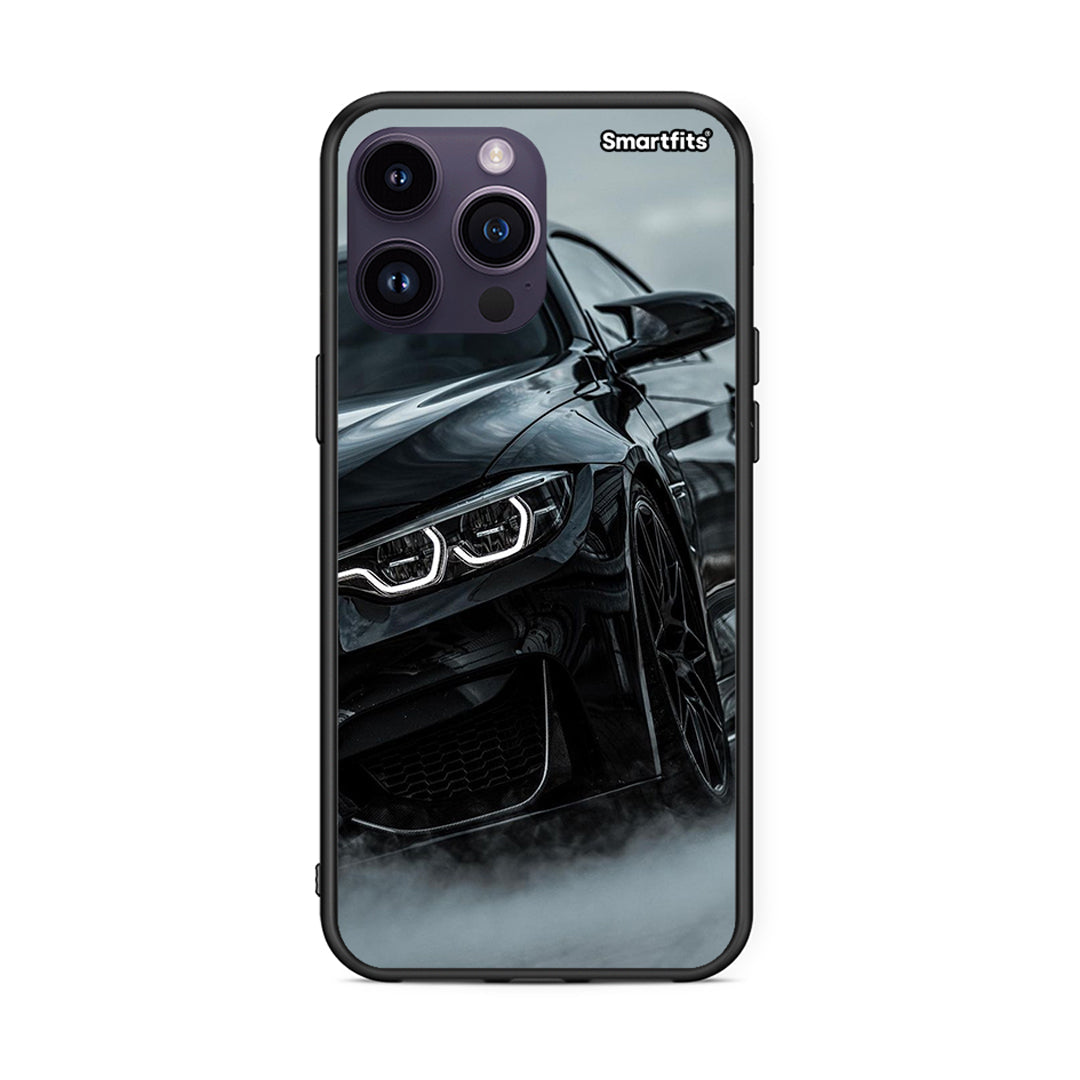 iPhone 15 Pro Black BMW θήκη από τη Smartfits με σχέδιο στο πίσω μέρος και μαύρο περίβλημα | Smartphone case with colorful back and black bezels by Smartfits