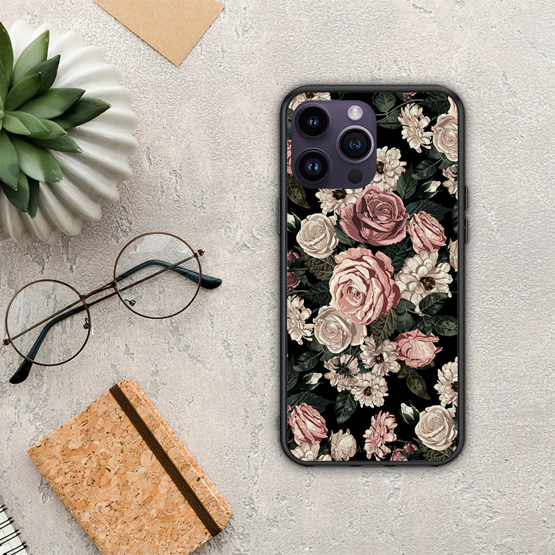 Flower Wild Roses - iPhone 15 Pro θήκη