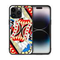 Thumbnail for Θήκη iPhone 15 Pro Max Card Love από τη Smartfits με σχέδιο στο πίσω μέρος και μαύρο περίβλημα | iPhone 15 Pro Max Card Love case with colorful back and black bezels