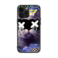 Thumbnail for iPhone 15 Pro Max Cat Collage θήκη από τη Smartfits με σχέδιο στο πίσω μέρος και μαύρο περίβλημα | Smartphone case with colorful back and black bezels by Smartfits