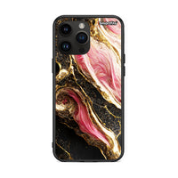 Thumbnail for iPhone 15 Pro Max Glamorous Pink Marble θήκη από τη Smartfits με σχέδιο στο πίσω μέρος και μαύρο περίβλημα | Smartphone case with colorful back and black bezels by Smartfits
