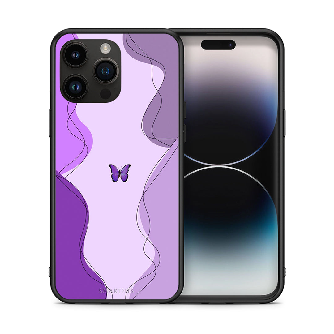 Purple Mariposa - iPhone 15 Pro Max θήκη
