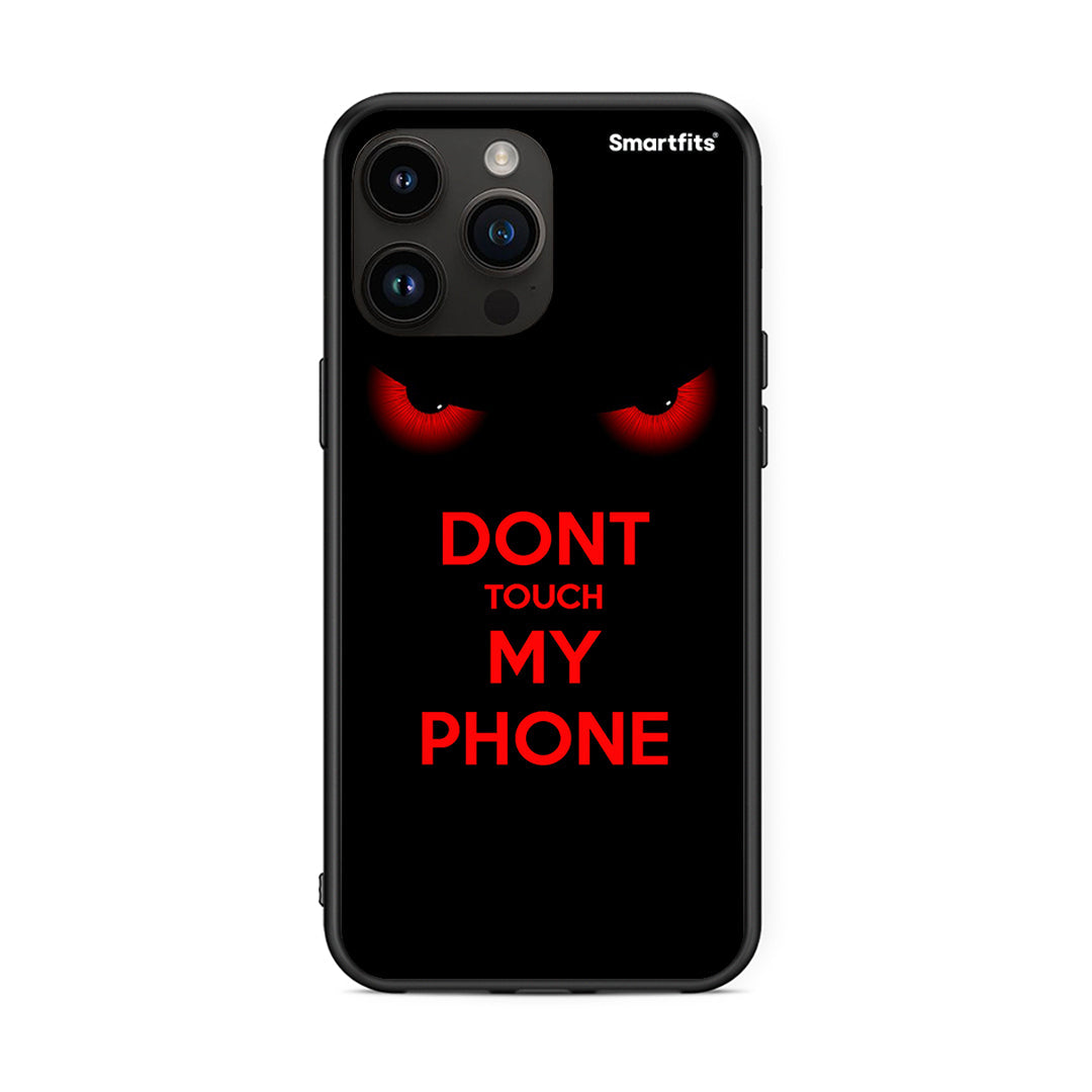 iPhone 14 Pro Max Touch My Phone Θήκη από τη Smartfits με σχέδιο στο πίσω μέρος και μαύρο περίβλημα | Smartphone case with colorful back and black bezels by Smartfits